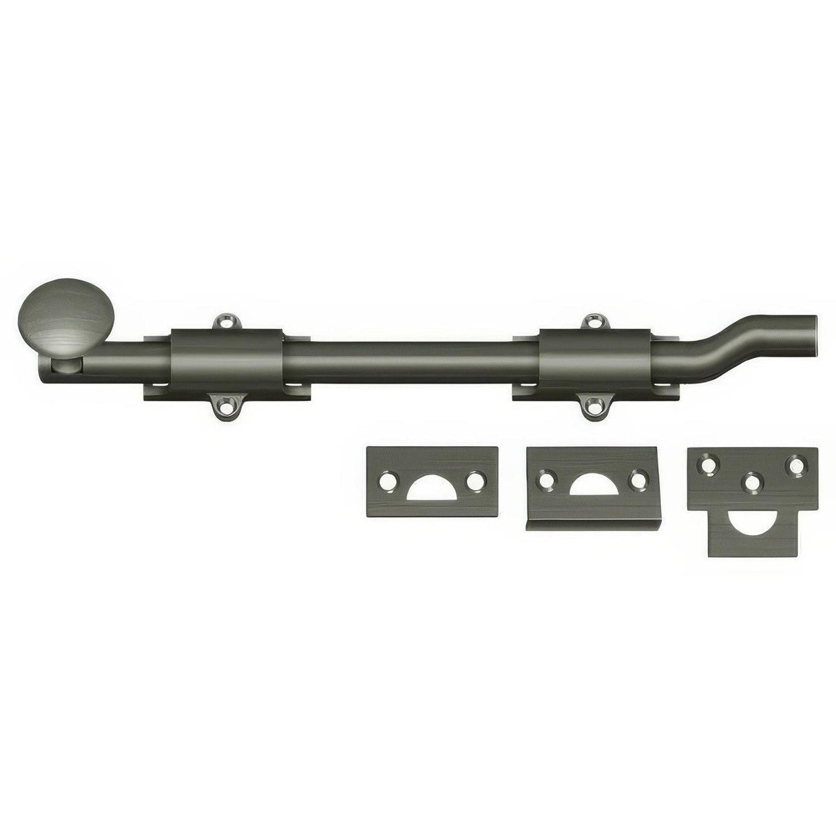 Deltana FPG1015A FPG10 10" HD Offset Surface Bolt Antique Nickel