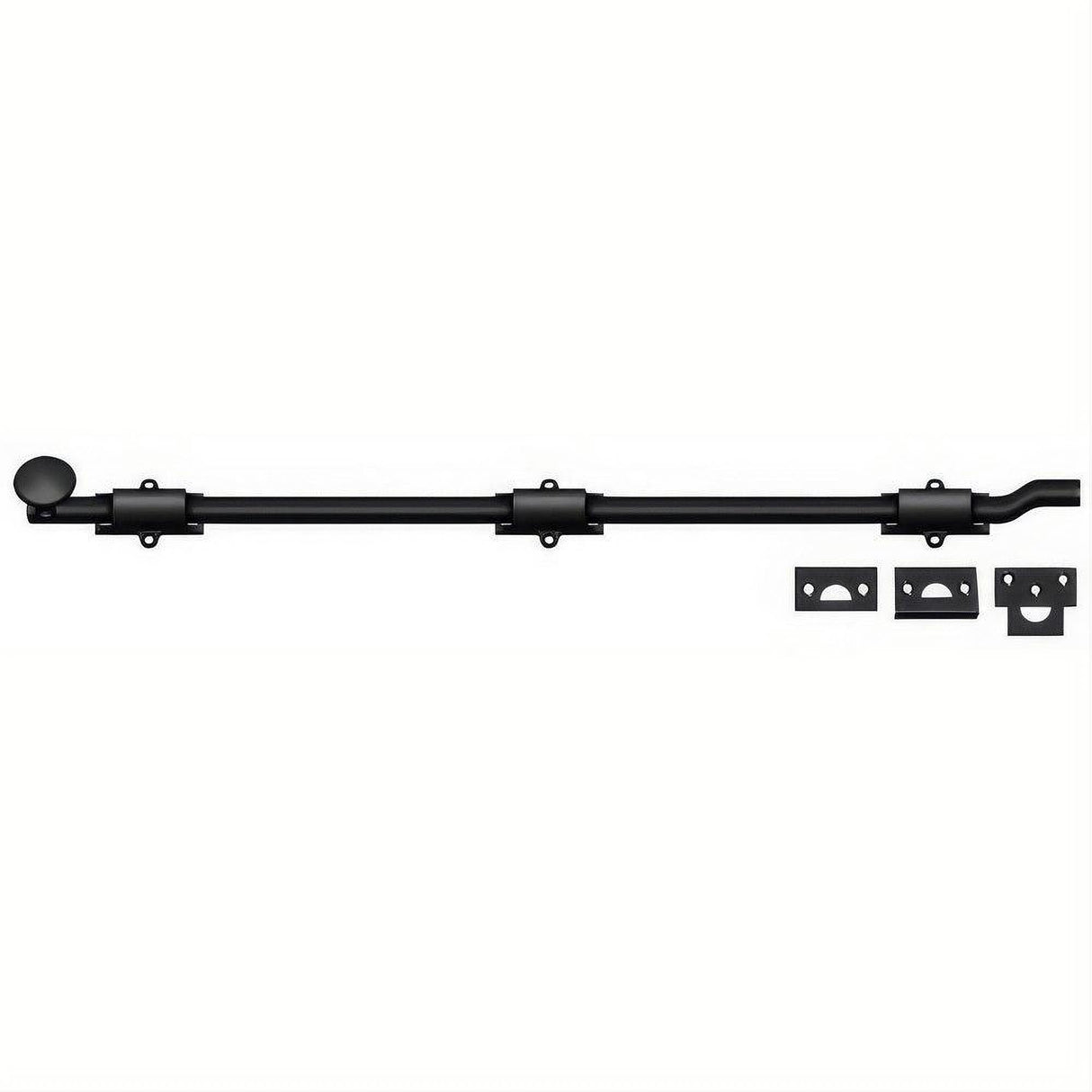 Deltana FPG2619 FPG26 26" HD Offset Surface Bolt Paint Black