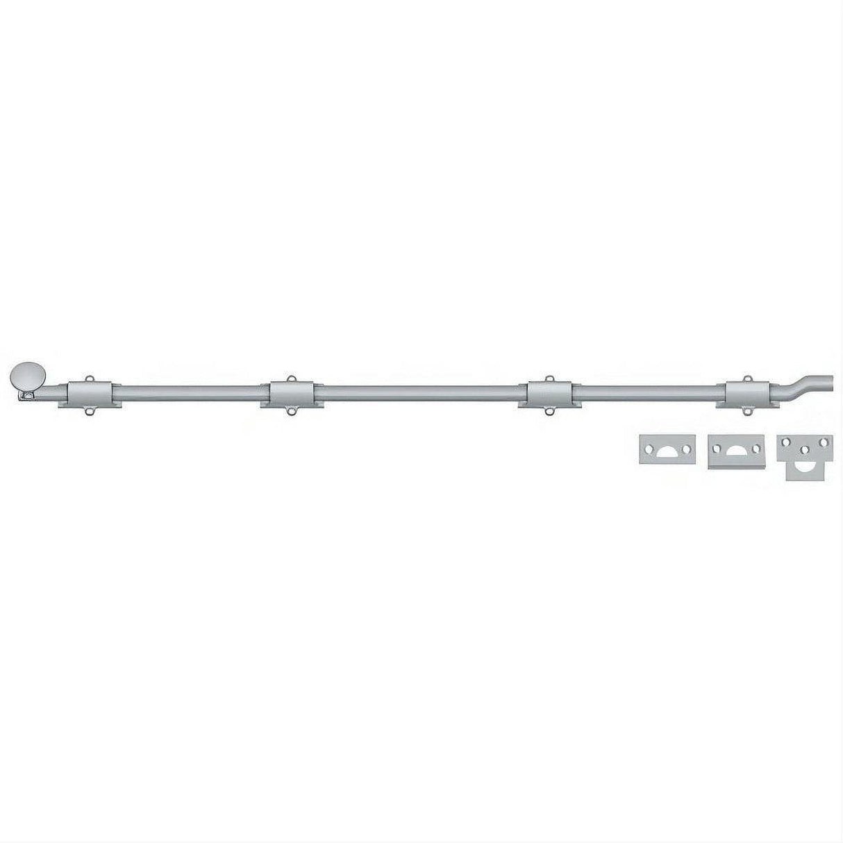 Deltana FPG4226D FPG42 42" HD Offset Surface Bolt Satin Chrome