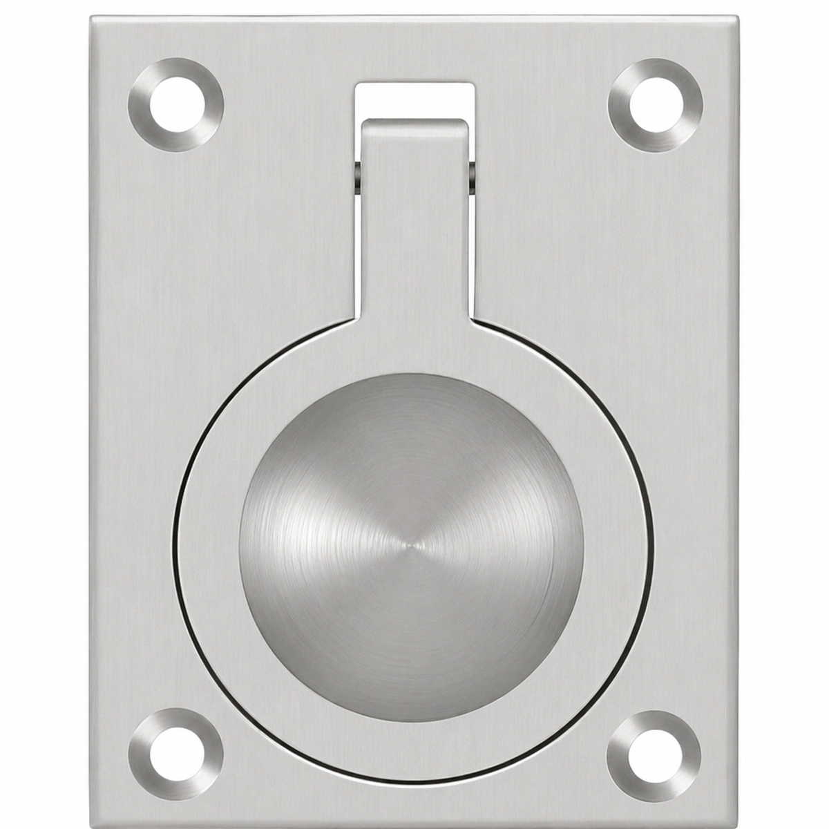 Deltana FRP25U26D FRP25 2-1/2" x 1-7/8" Flush Ring Pull Satin Chrome