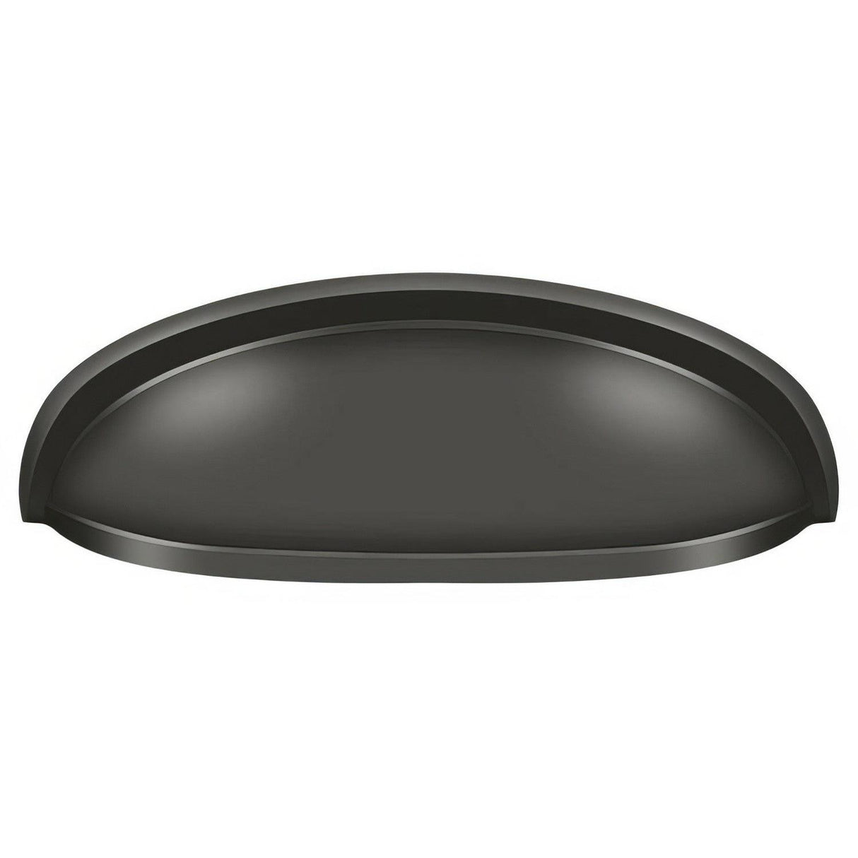 Deltana K407U10B K407 4-1/2" Elongated Shell Pull with 3" Centers Oil Rubbed Bronze