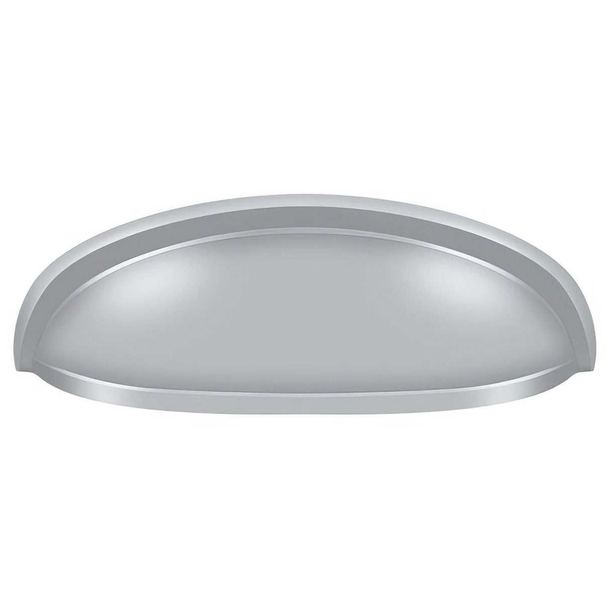 Deltana K407U26D K407 4-1/2" Elongated Shell Pull with 3" Centers Brushed Chrome