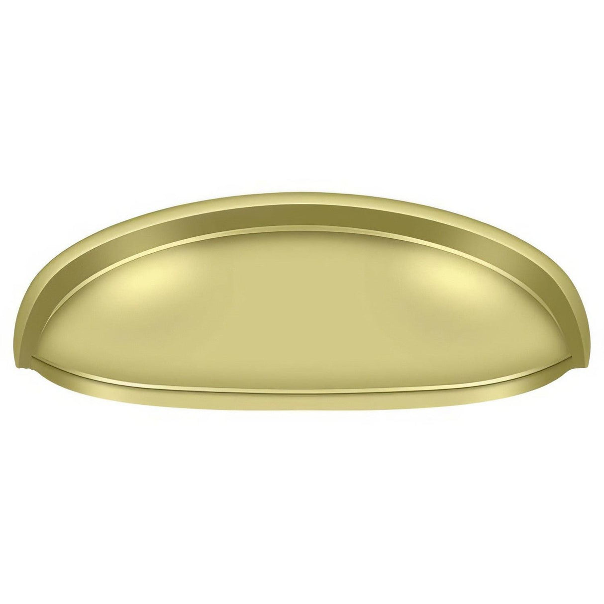 Deltana K407U3 K407 4-1/2" Elongated Shell Pull with 3" Centers Polished Brass