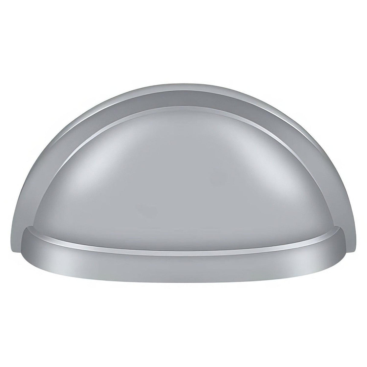 Deltana K43U26D K43U 3-1/2" Oval Shell Pull with 3" Centers Brushed Chrome