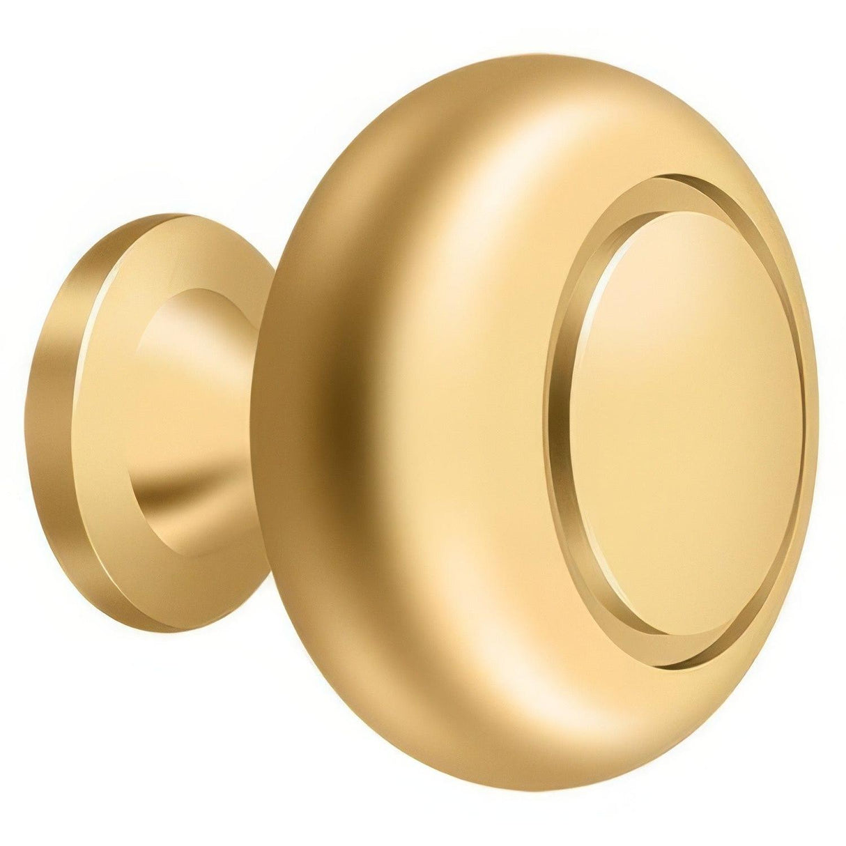 Deltana KR119CR003 KR119 1-1/4" Round Groove Bi-Fold Knob Lifetime Polished Brass
