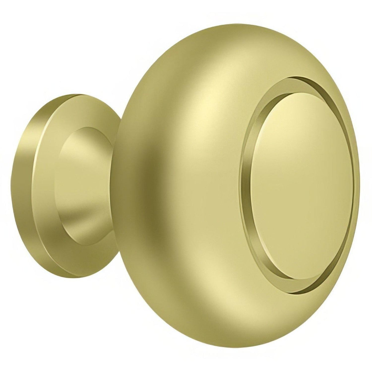 Deltana KR119U3 KR119 1-1/4" Round Groove Bi-Fold Knob Polished Brass