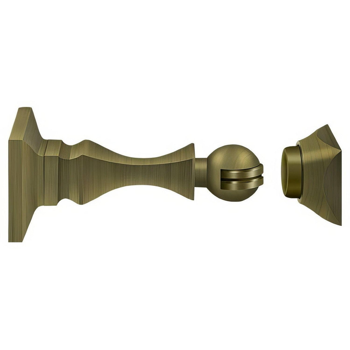 Deltana MDH35U5 MDH35U 3-1/2" Magnetic Door Holder Antique Brass