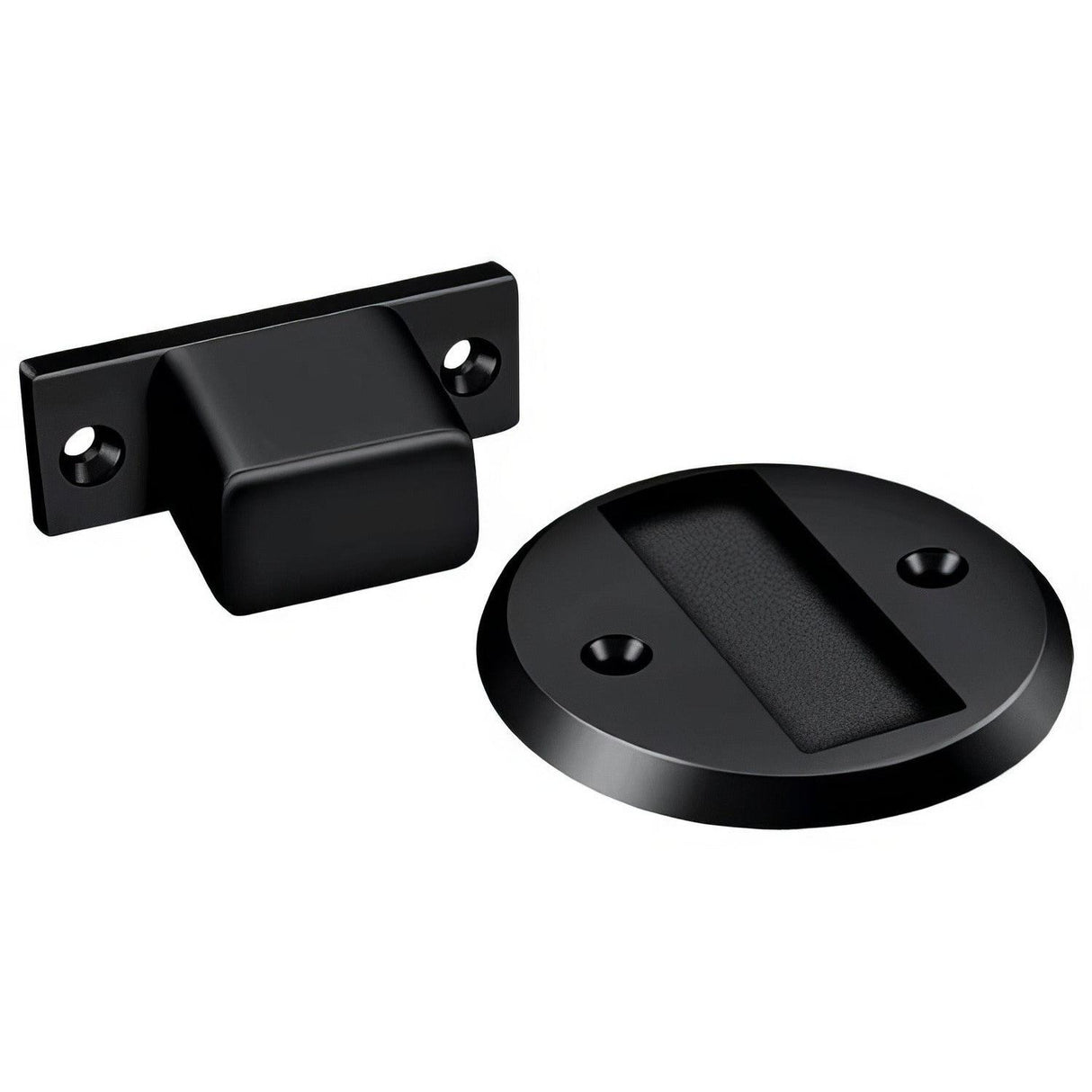Deltana MDHF25U19 MDHF25 2-1/2" Flush Magnetic Door Holder Paint Black