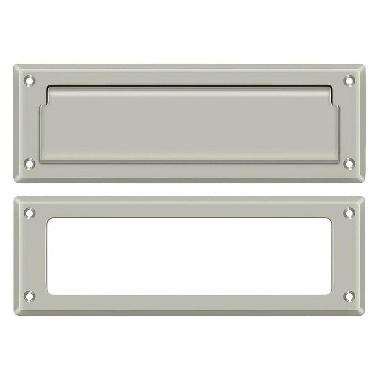 Deltana MS626U15 MS626 8-7/8" Wide Mail Slot with Interior Frame Brushed Nickel
