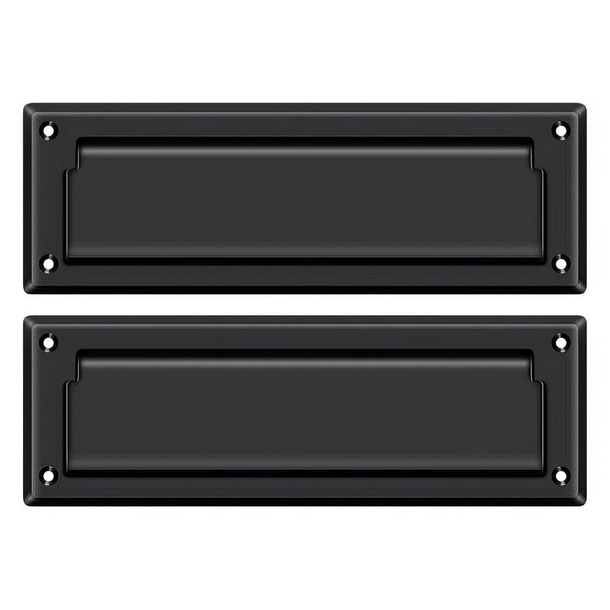 Deltana MS627U19 MS627 8-7/8" Wide Mail Slot with Back Plate Black