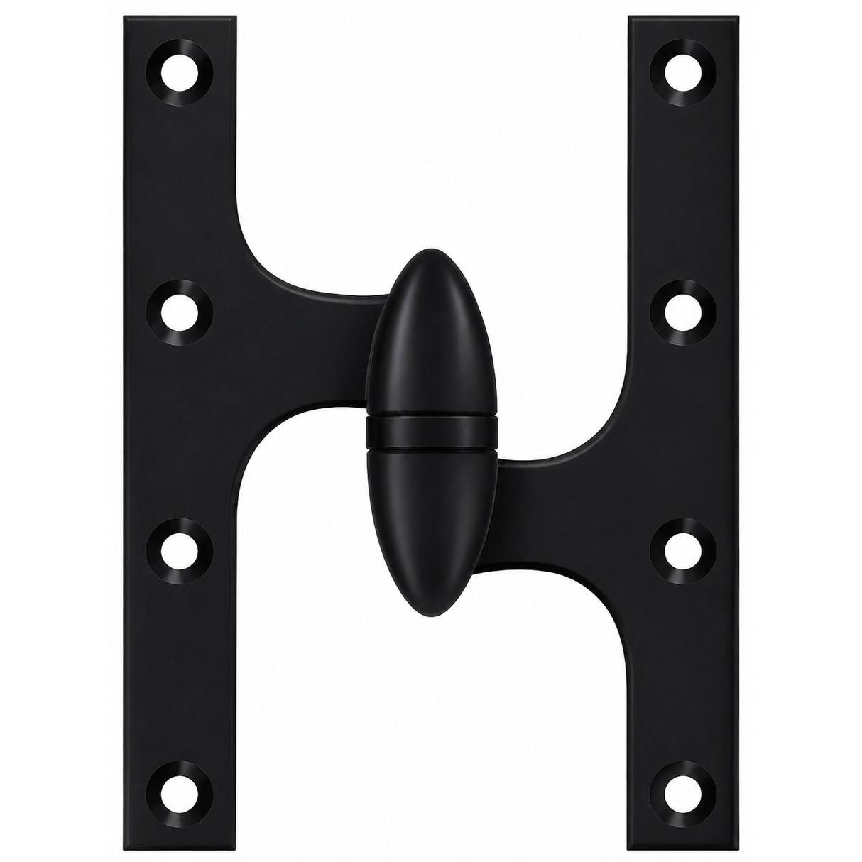 Deltana OK6050B3UNL-R OK6050B-R 6" x 5" Right Hand Olive Knuckle Hinge with Ball Bearing Unlaquered
