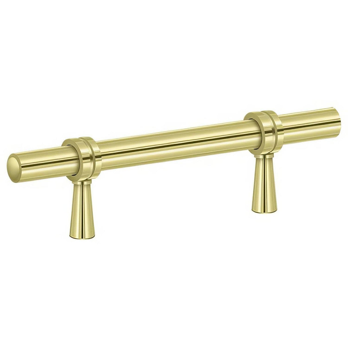 Deltana P310U3 P310U 4-3/4" Adjustable Cabinet Bar Pull Polished Brass