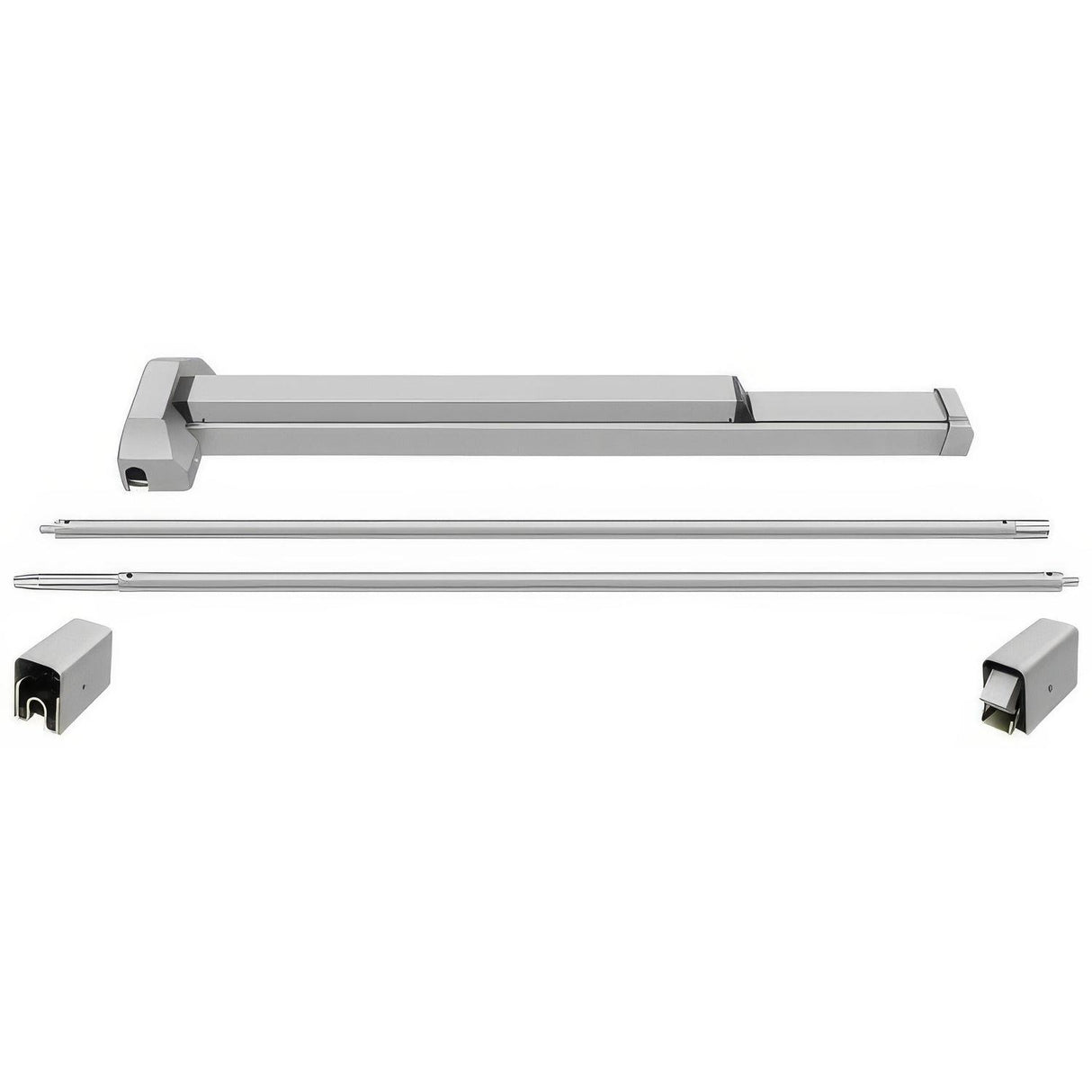 Deltana PDVR36UL-AL 36" Fire Rated Vertical Rod Exit Device