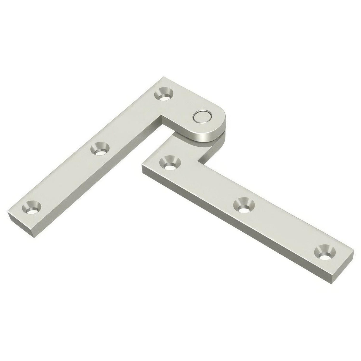 Deltana PH35U14 PH35U 3-7/8" x 5/8" x 1/4" Pivot Hinge Door Set Polished Nickel