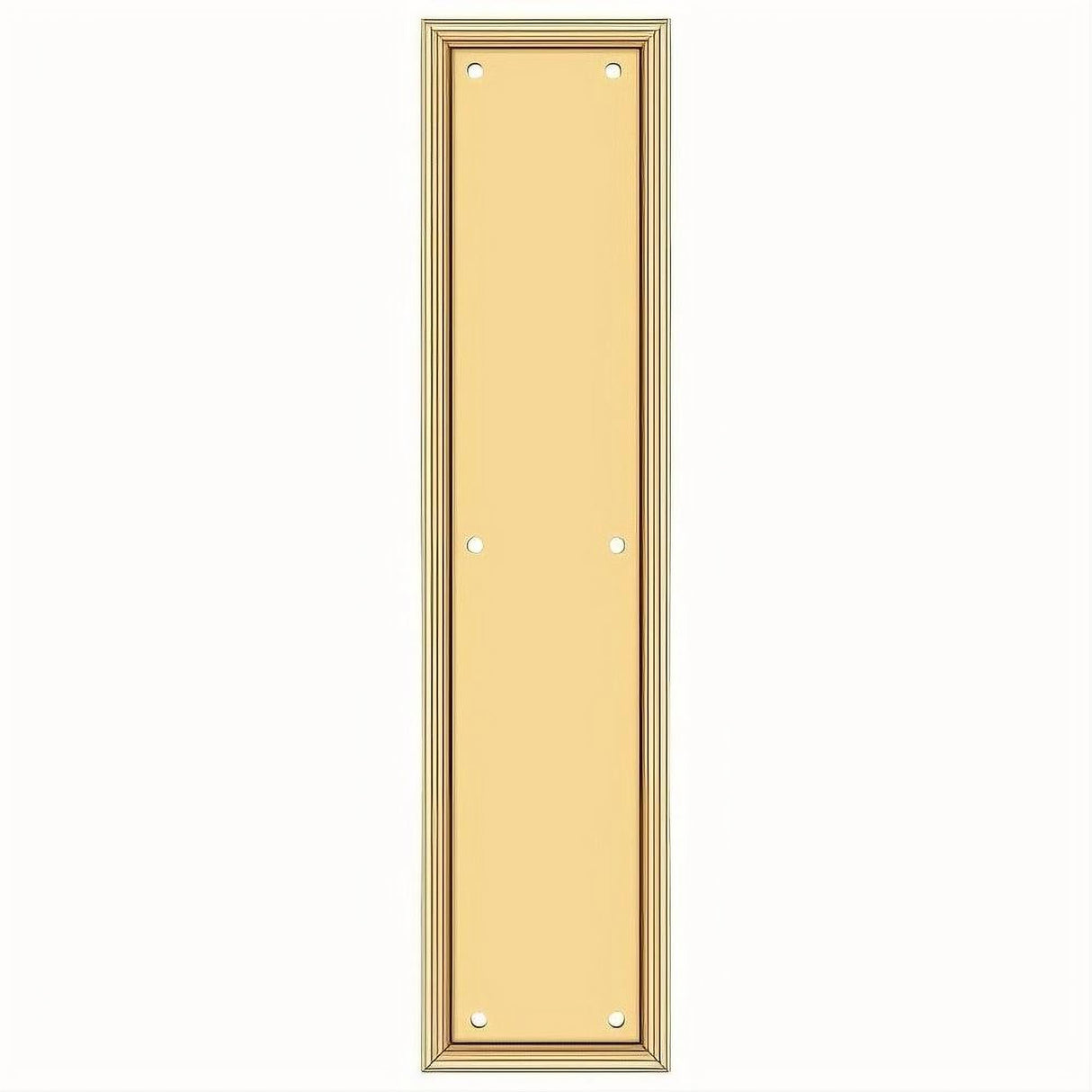 Deltana PP2280CR003 PP2280 3-1/2" x 15" HD Framed Push Plate Lifetime Polished Brass