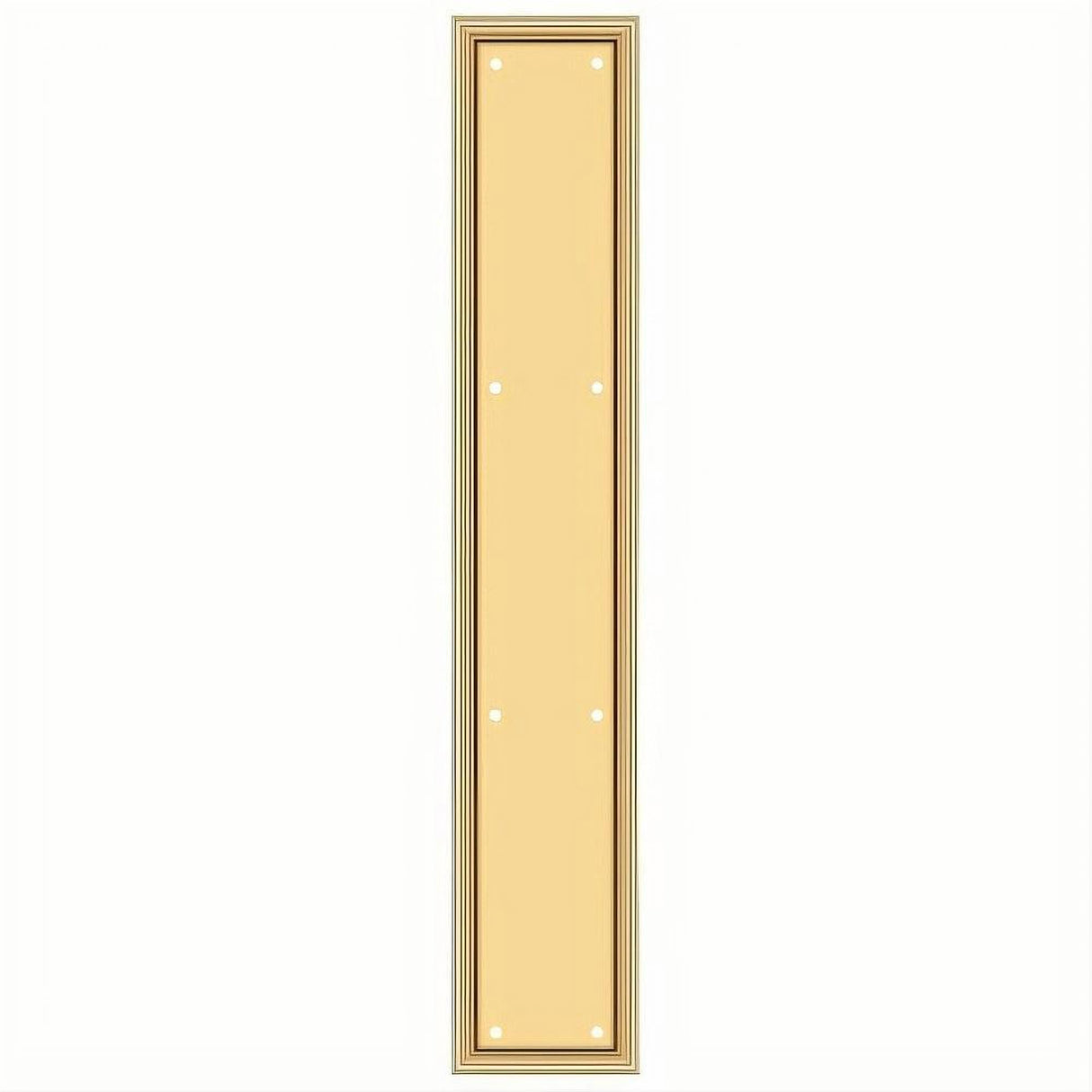 Deltana PP2281CR003 PP2281 3-1/2" x 20" HD Framed Push Plate Lifetime Polished Brass