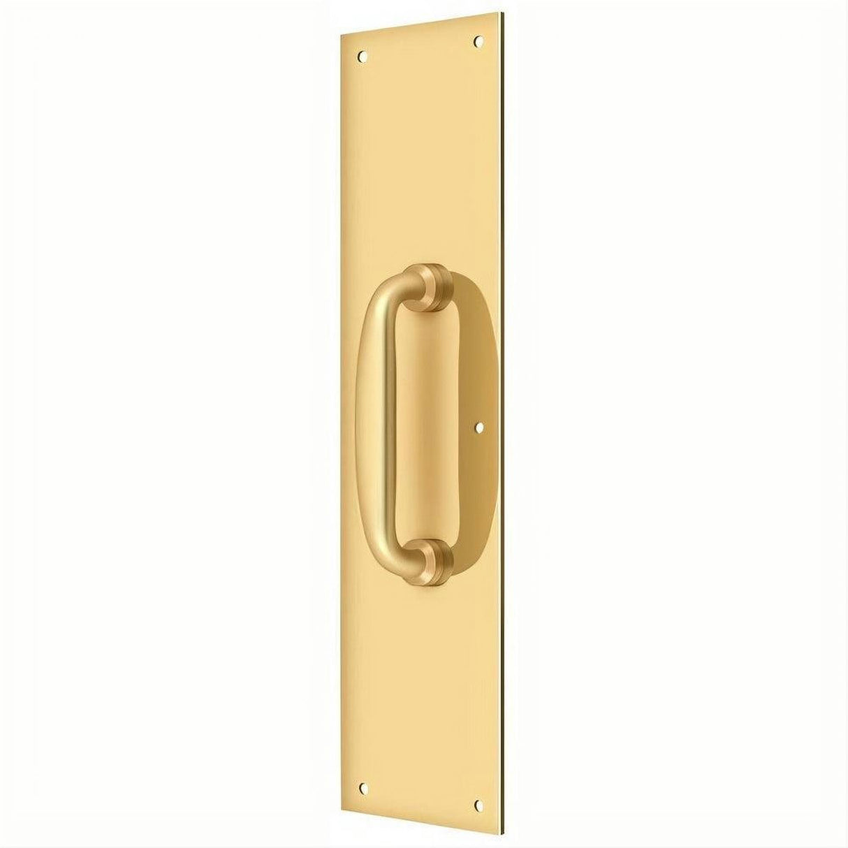 Deltana PPH55CR003 PPH55 Push Plate with Handle Lifetime Polished Brass