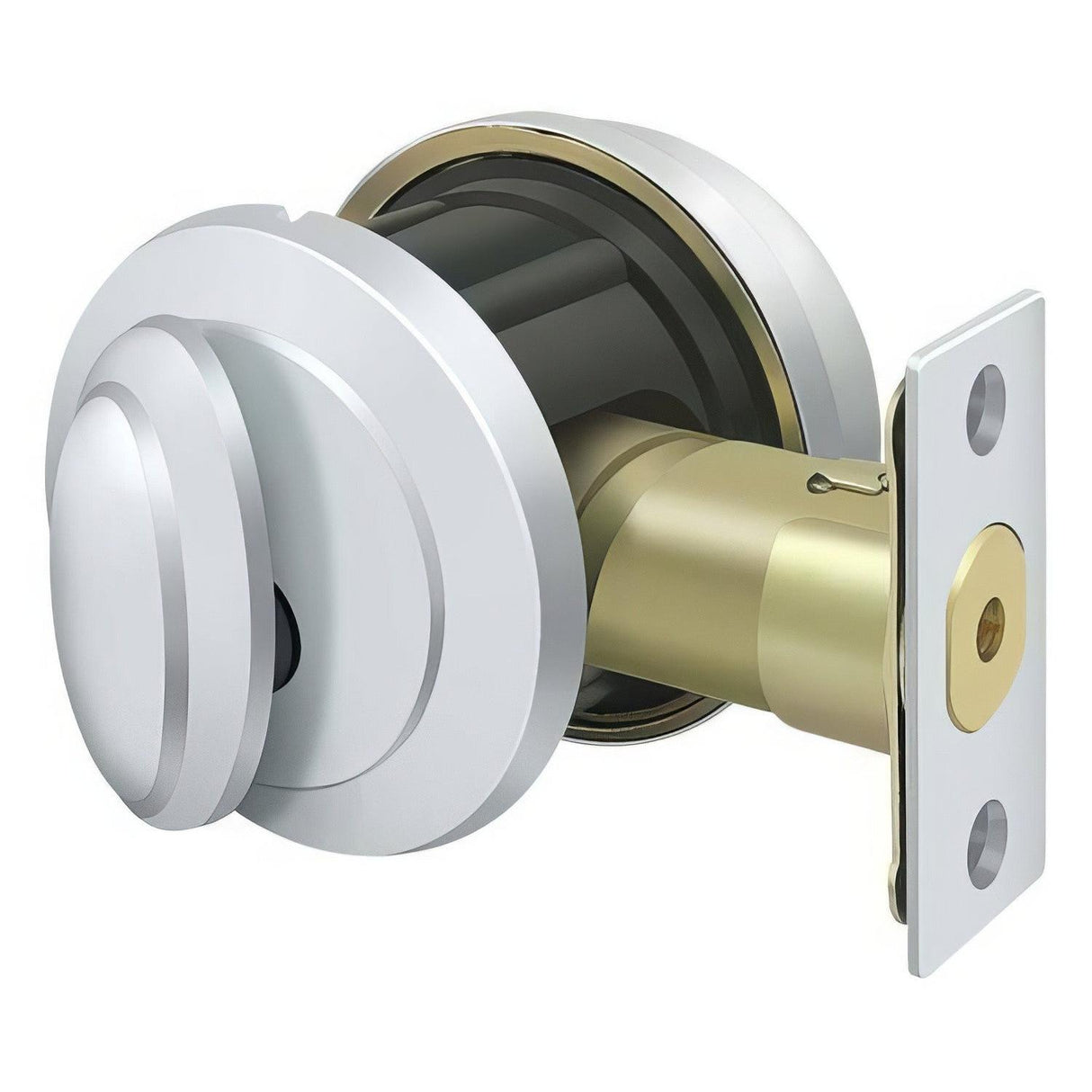 Deltana PRDRSU26 PRDRSU Port Royal Grade 2 Single Cylinder Deadbolt Bright Chrome