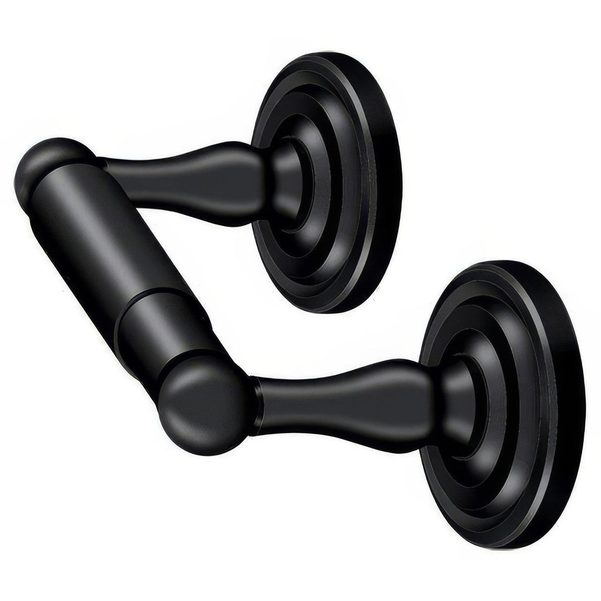 Deltana R2000-U19 Double Post Toilet Paper Roll Holder Paint Black