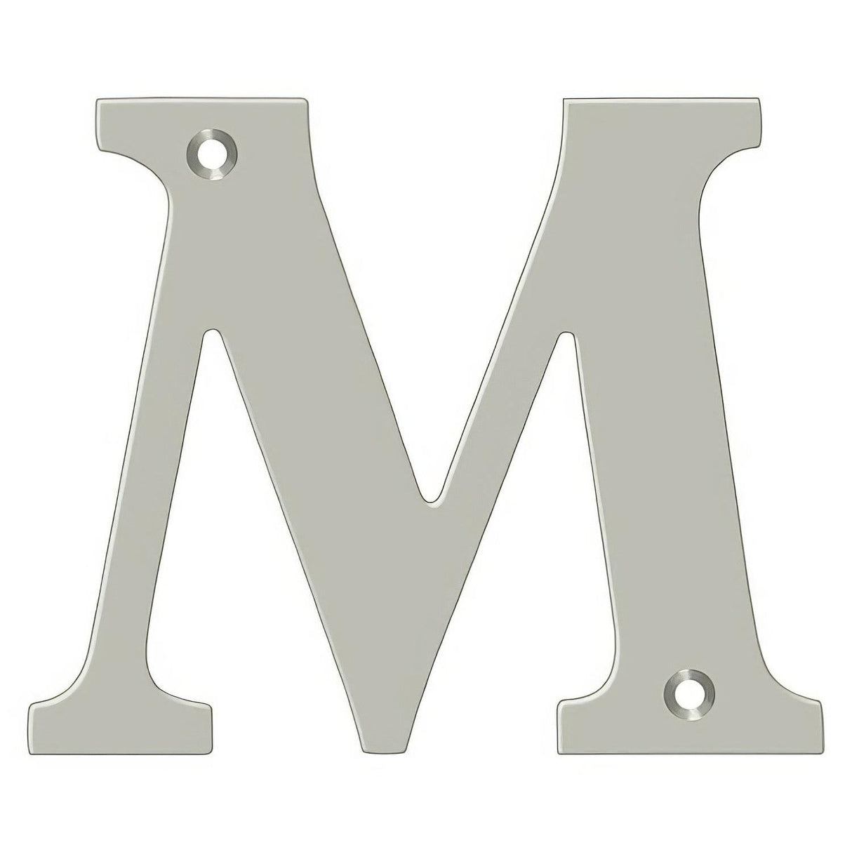 Deltana RL4M-15 4" House Letter - M Satin Nickel