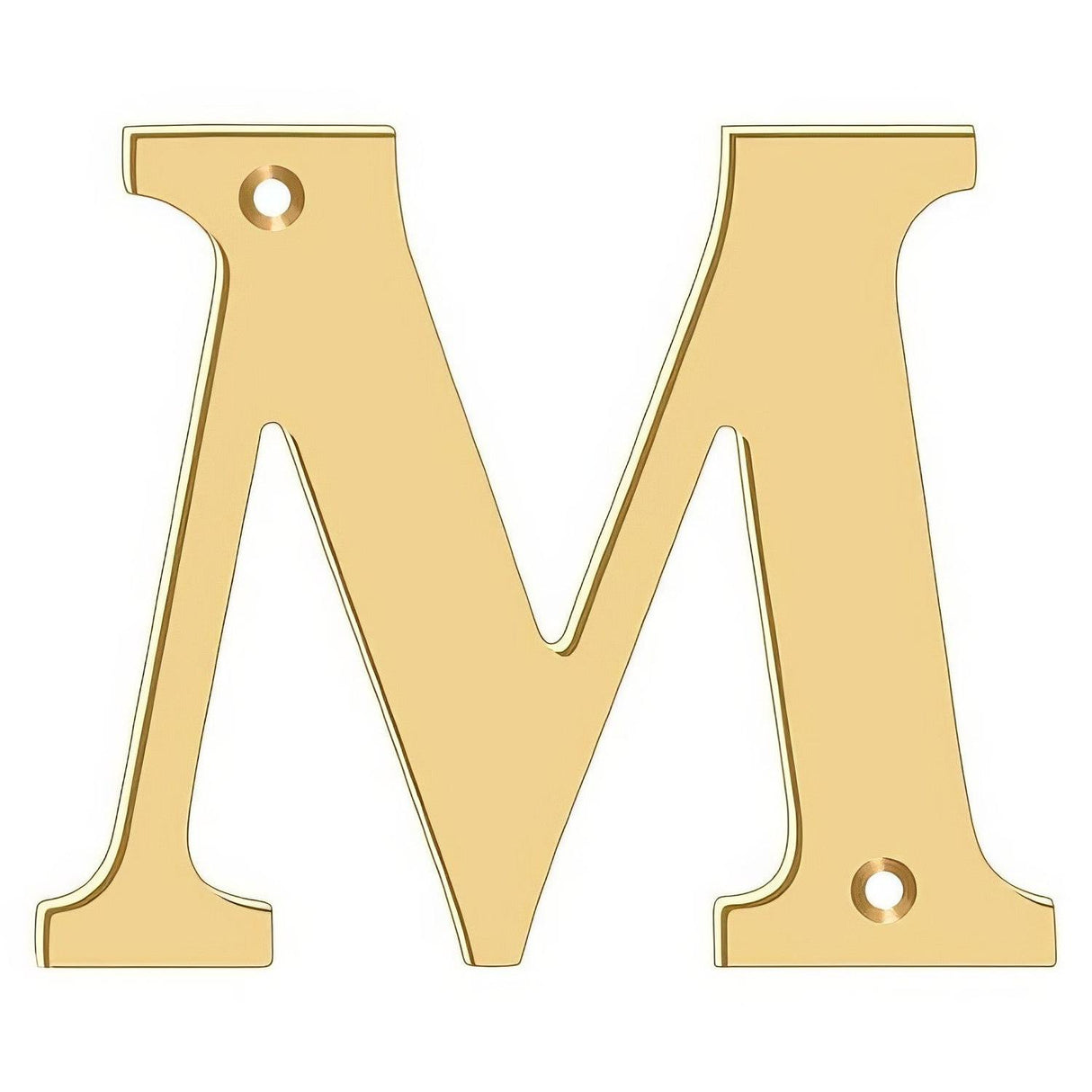 Deltana RL4M-CR003 4" House Letter - M Lifetime Polished Brass