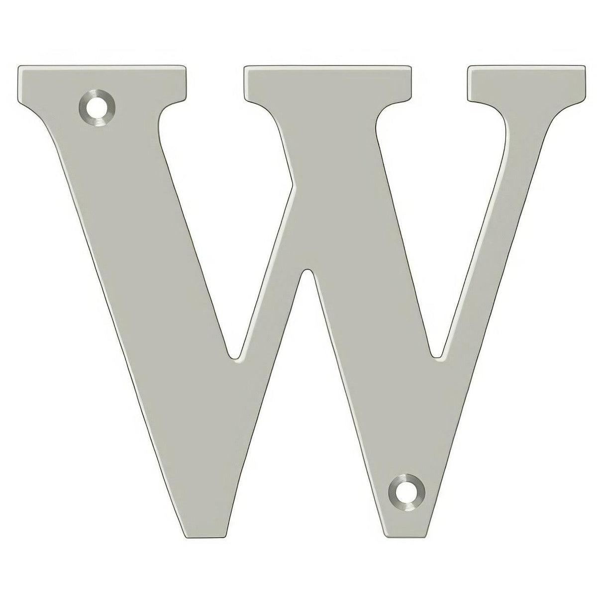 Deltana RL4W-15 4" House Letter - W Satin Nickel
