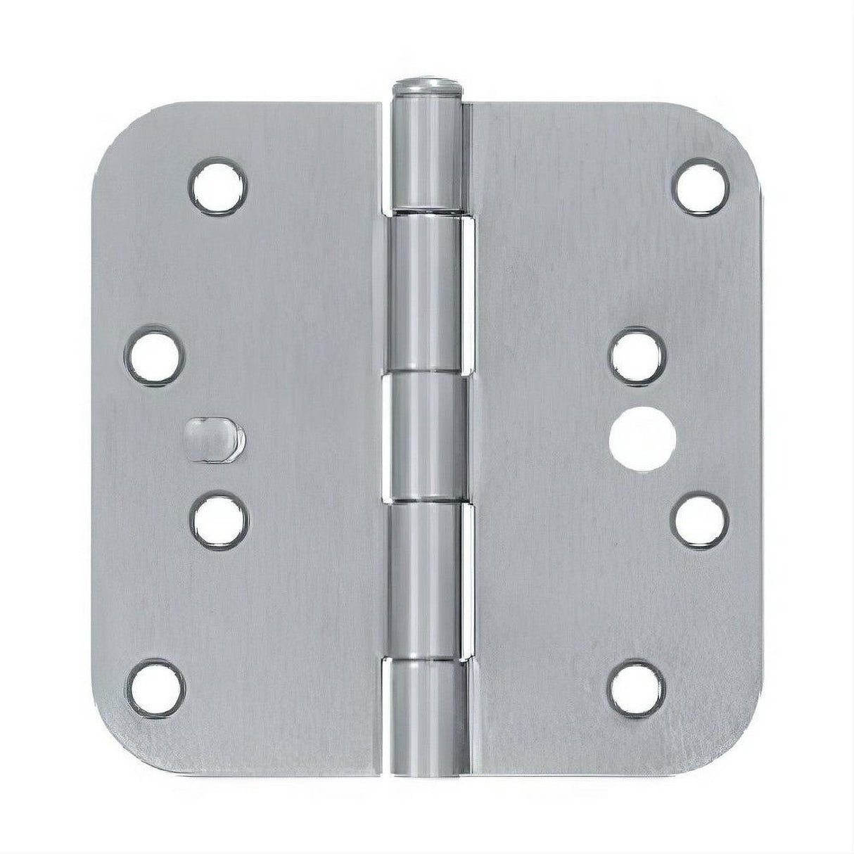Deltana S44R526D-SEC S44R5 4" x 4" x 5/8" Security Radius Steel Door Hinge Brushed Chrome