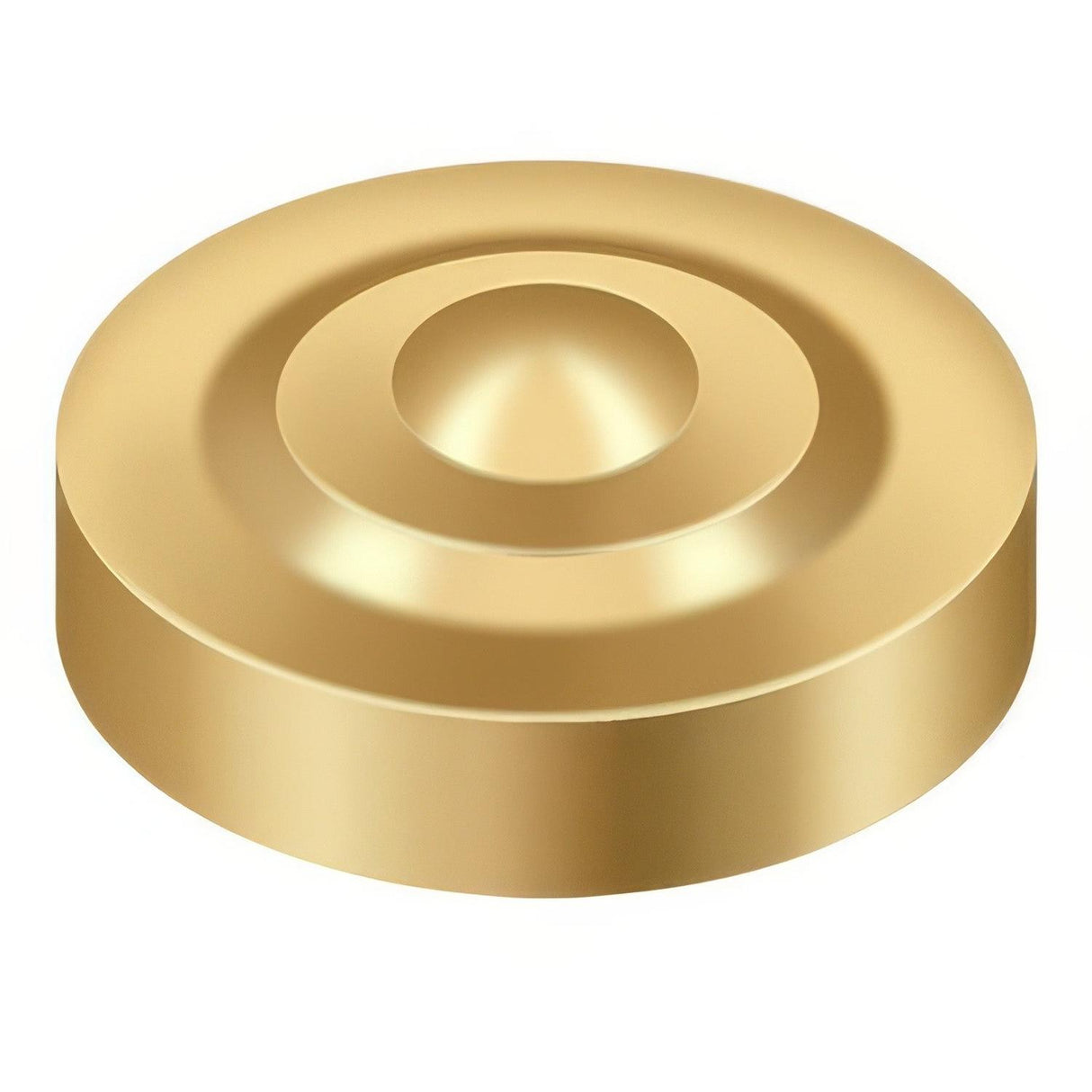 Deltana SCD100CR003 SCD100 1" Diameter Round Dimpled Screw Covers Lifetime Polished Brass