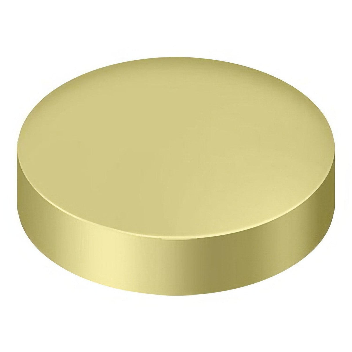 Deltana SCF100U3 SCF100 1" Diameter Round Screw Covers Polished Brass