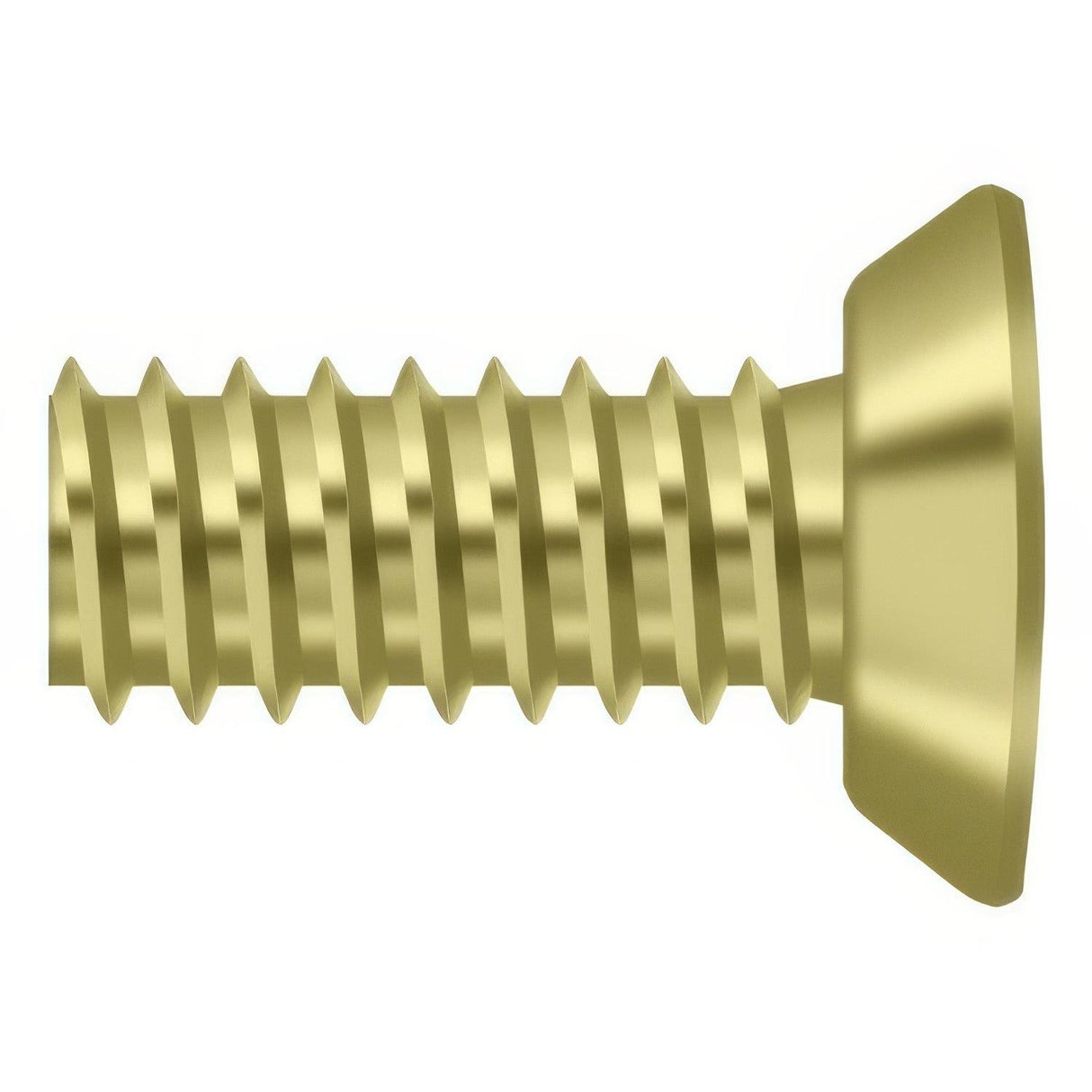 Deltana SCMS1005U3 SCMS1005 #10 x 1/2" Steel Machine Screw Polished Brass
