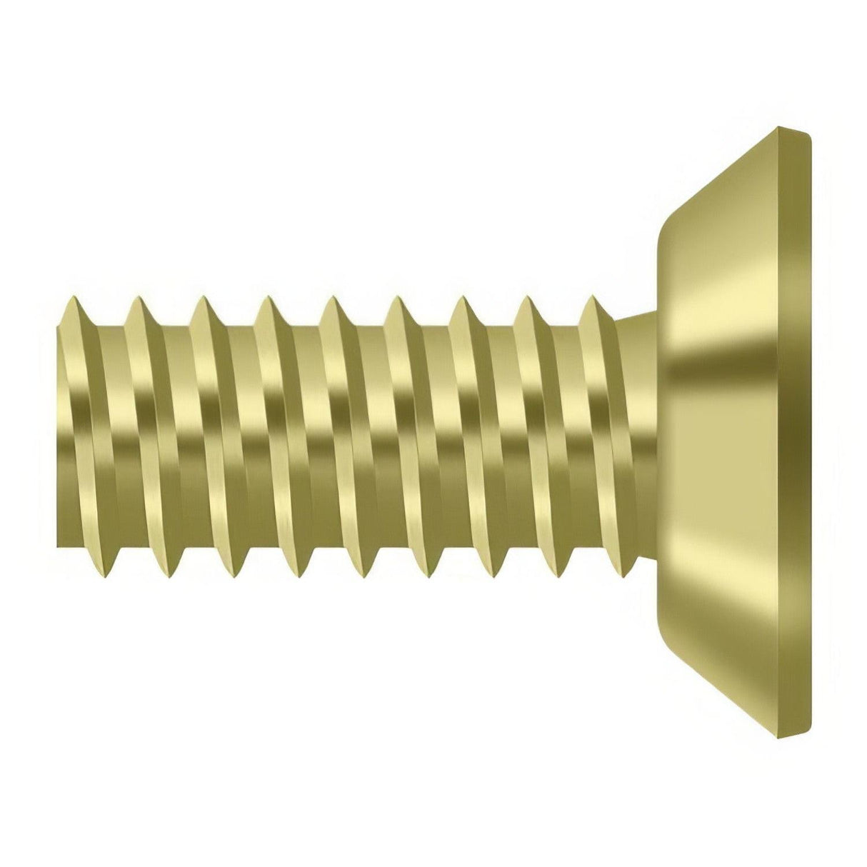 Deltana SCMS1205U3 SCMS1205 #12 x 1/2" Steel Machine Screw Polished Brass