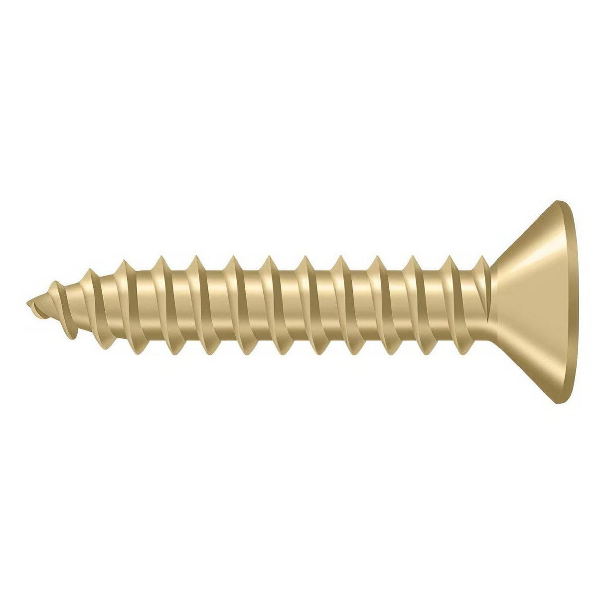 Deltana SCWB1010U4 SCWB1010 #10 x 1" Wood Screw Brushed Brass