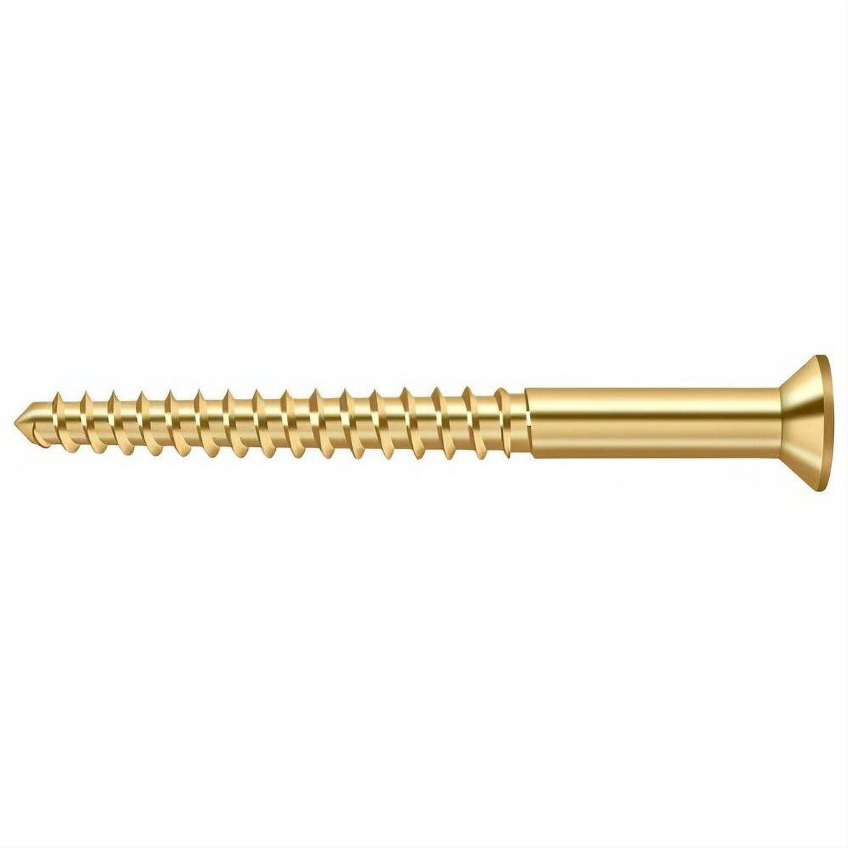 Deltana SCWB1225CR003 SCWB1225 #12 x 2-1/2" Wood Screw Lifetime Polished Brass