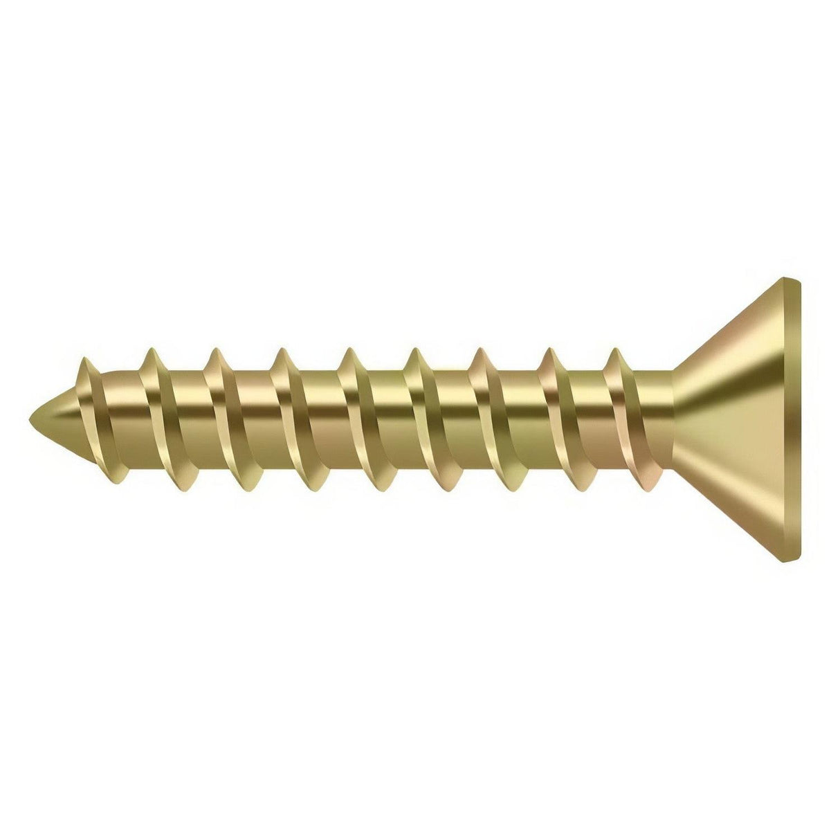 Deltana SCWS1010U2D SCWS1010 #10 x 1" Steel Wood Screw Zinc Chromate
