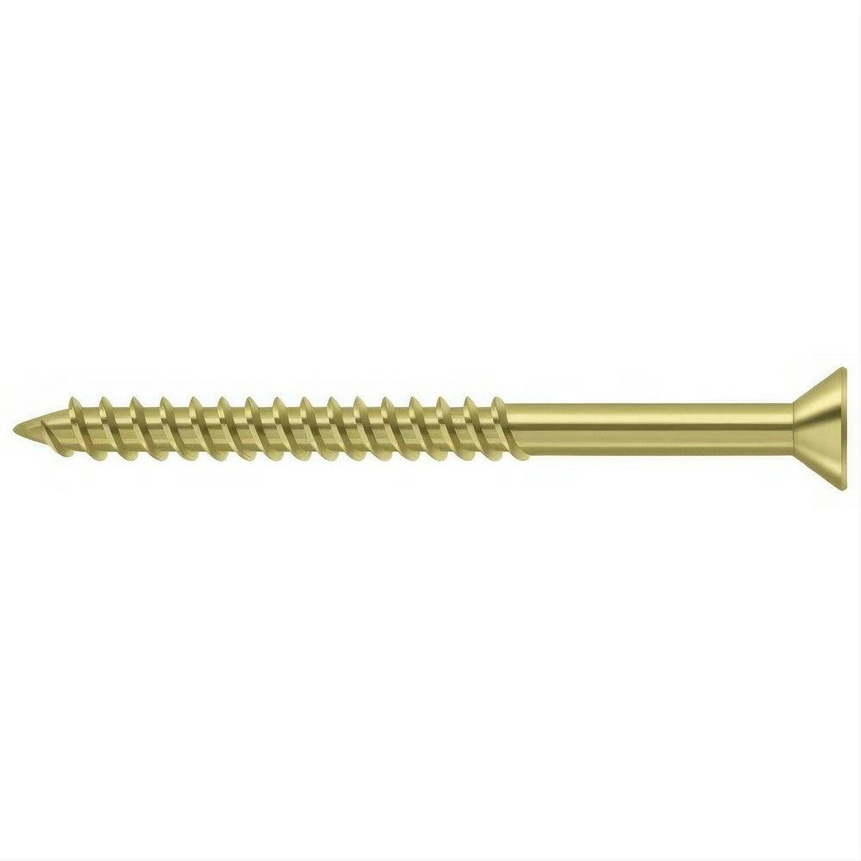 Deltana SCWS1025U3 SCWS1025 #10 x 2-1/2" Steel Wood Screw Polished Brass