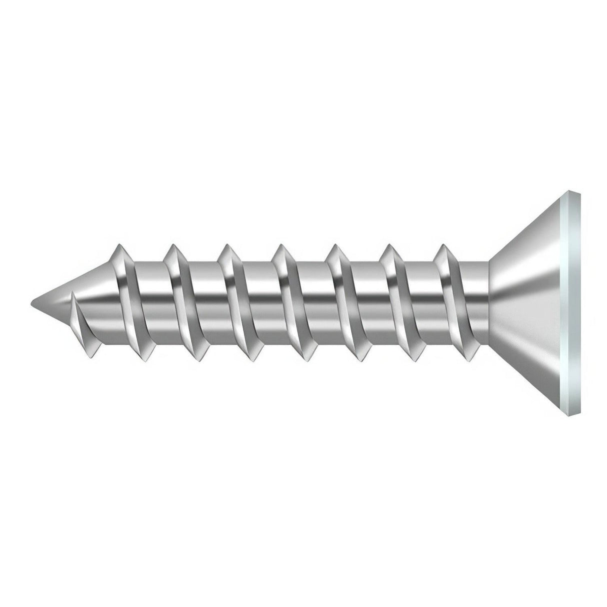 Deltana SCWS1210USP SCWS1210 #12 x 1" Steel Wood Screw Prime Coated White