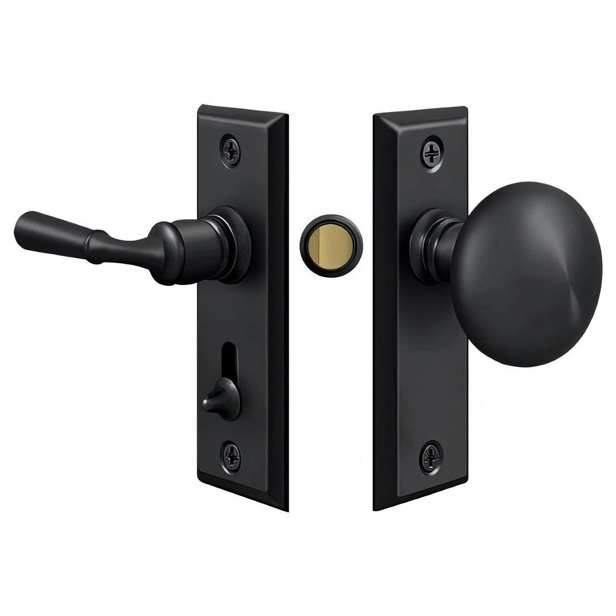 Deltana SDLS480U19 SDLS480 Deltana Screen and Storm Door Latch Set Black