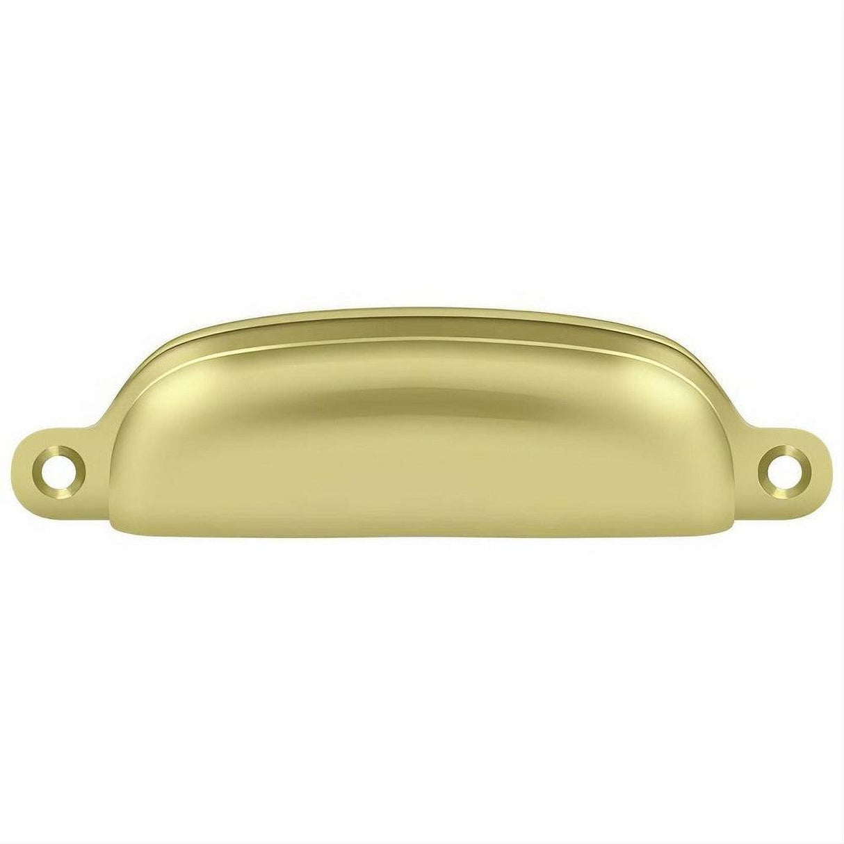 Deltana SHP29U3 SHP29U 4" Exposed Shell Cup Pull Polished Brass