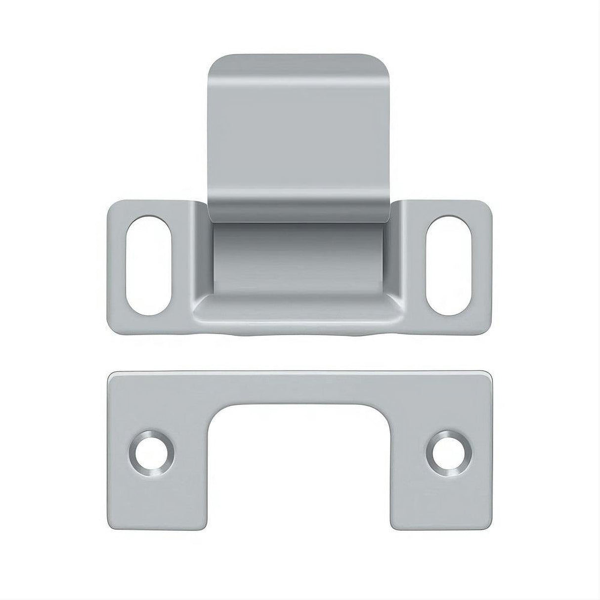 Deltana SP2751U26D SP2751 2-3/4" x 1-1/4" Dust Cup Strike Plate Satin Chrome