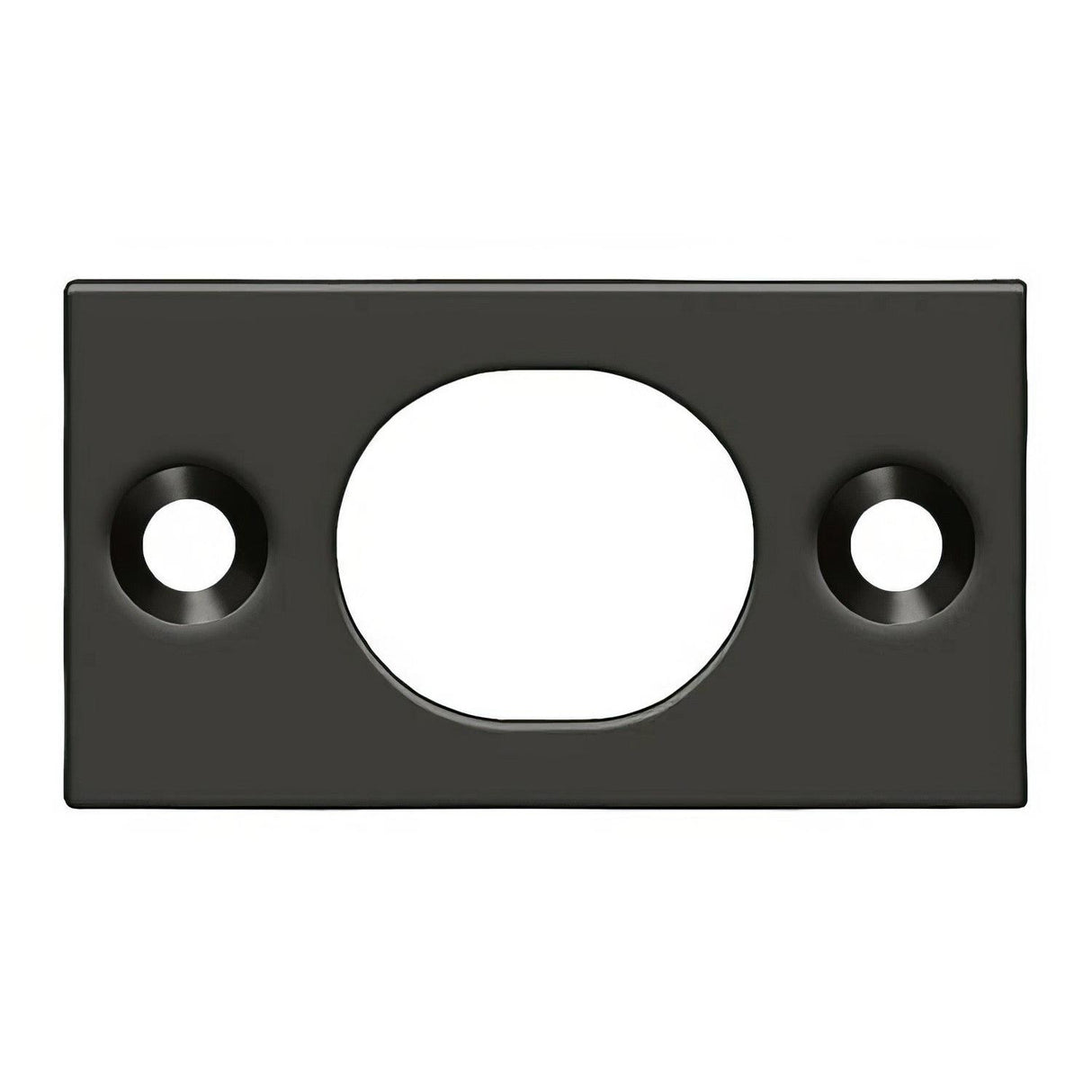 Deltana SP6FBU10B SP6FB 1-3/4" x 1" Strike Plate for 6" Flush Bolt Oil Rubbed Bronze