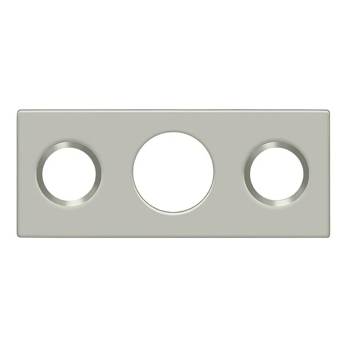 Deltana SP7FBR15 SP7FBR 1-1/2" x 5/8" Strike Plate for 7" Flush Bolt Satin Nickel