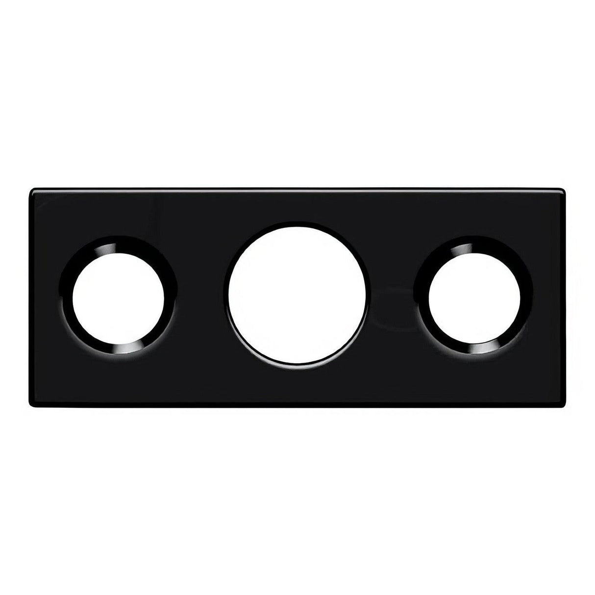 Deltana SP7FBR19 SP7FBR 1-1/2" x 5/8" Strike Plate for 7" Flush Bolt Paint Black