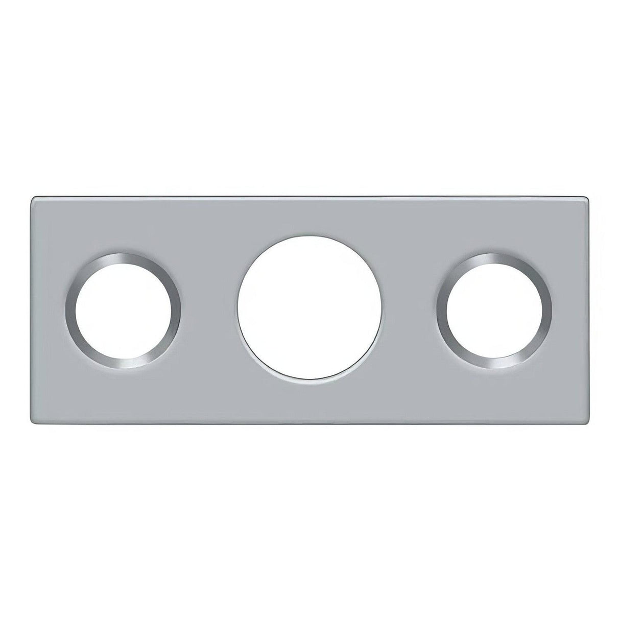 Deltana SP7FBR26D SP7FBR 1-1/2" x 5/8" Strike Plate for 7" Flush Bolt Brushed Chrome