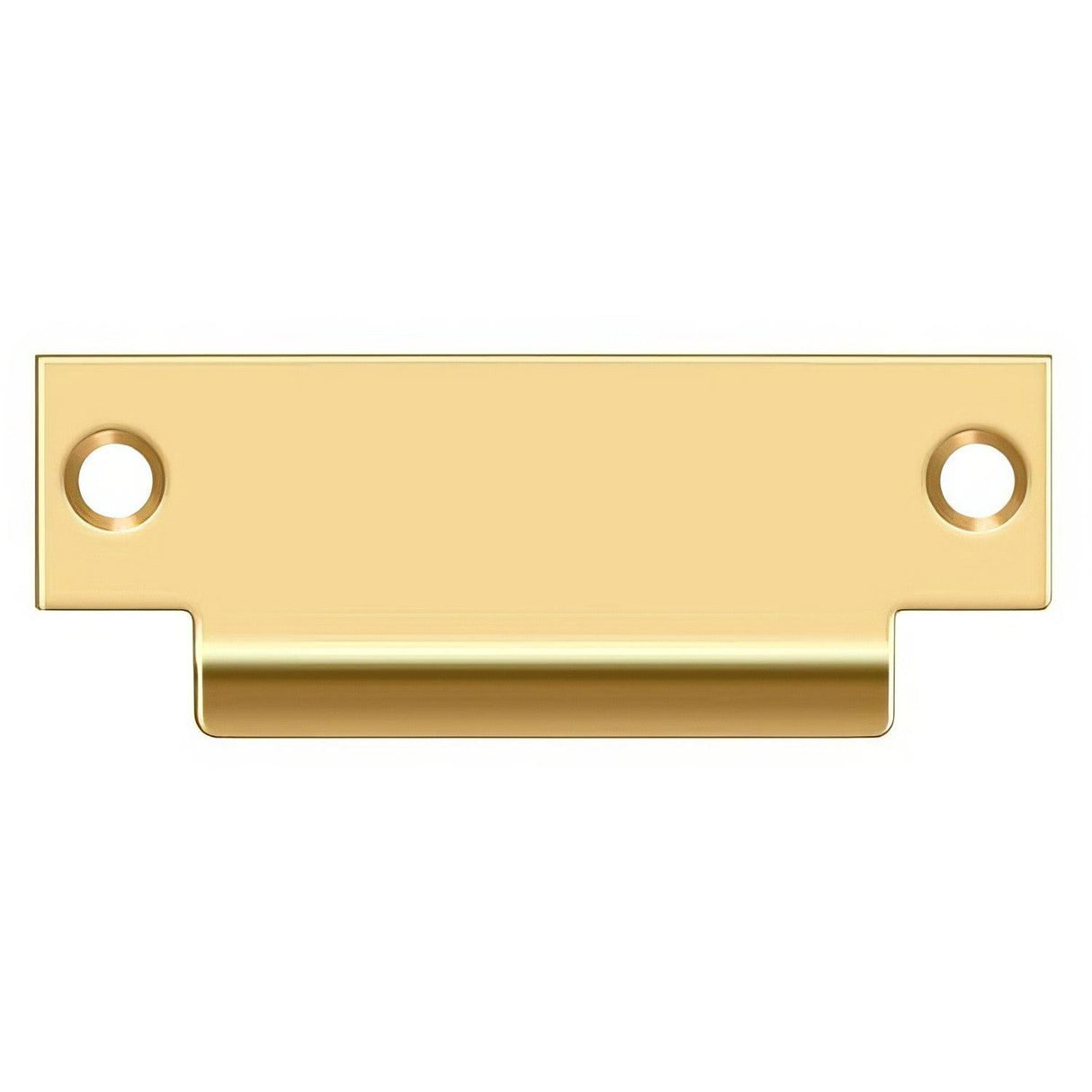 Deltana SPBDB478CR003 SPBDB478 4-7/8" ANSI T-Strike Plate without Latch Hole Lifetime Polished Brass
