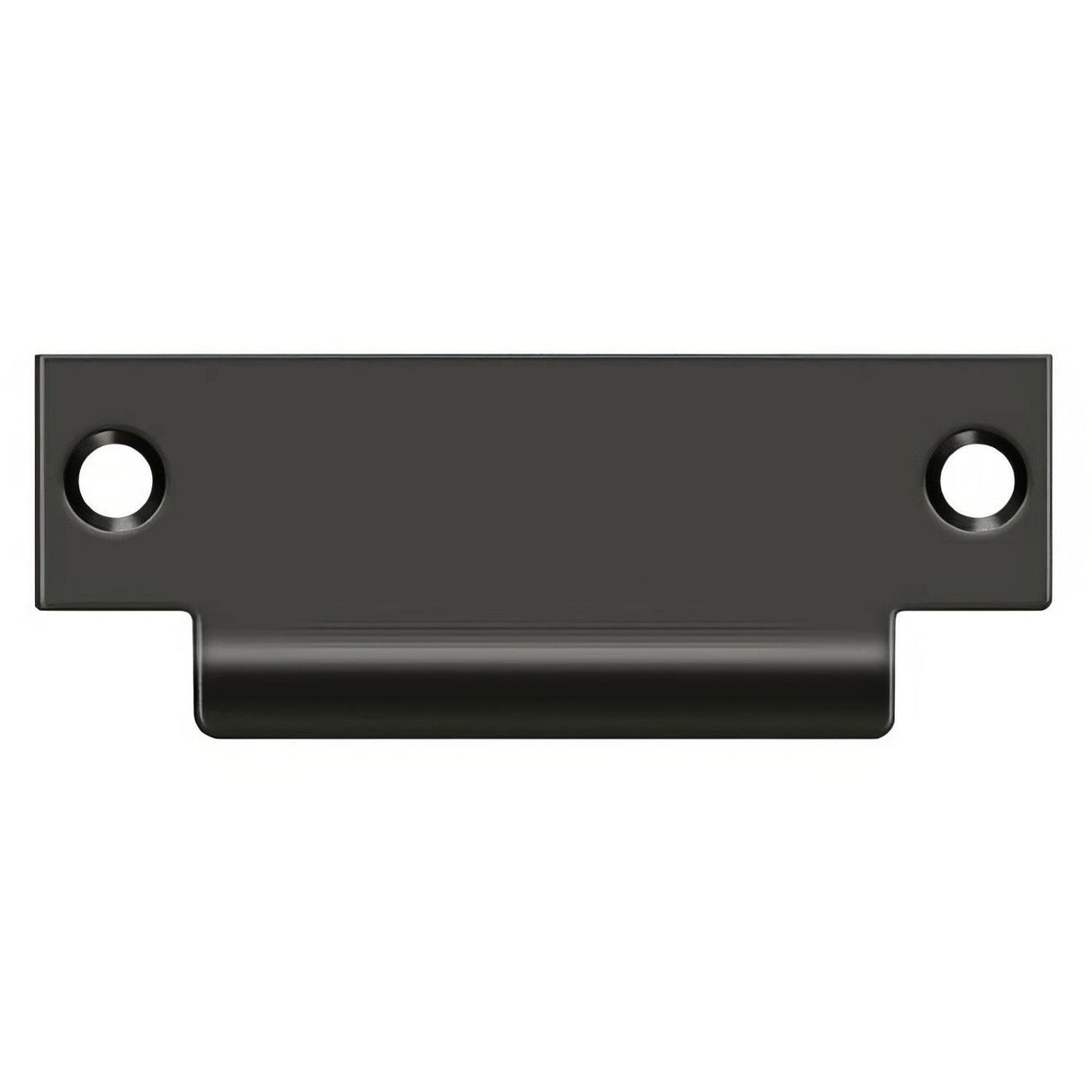 Deltana SPBDB478U10B SPBDB478 4-7/8" ANSI T-Strike Plate without Latch Hole Oil Rubbed Bronze