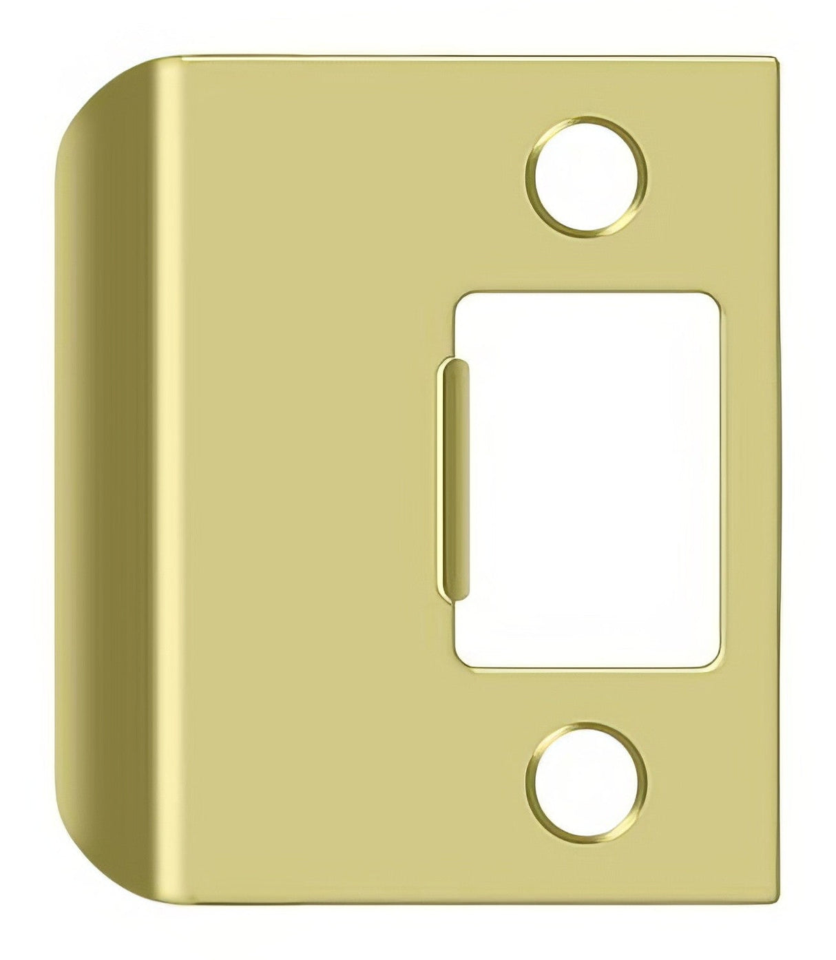 Deltana SPE200U3 SPE200U 2" x 2-1/4" Extended Lip Strike Plate Polished Brass