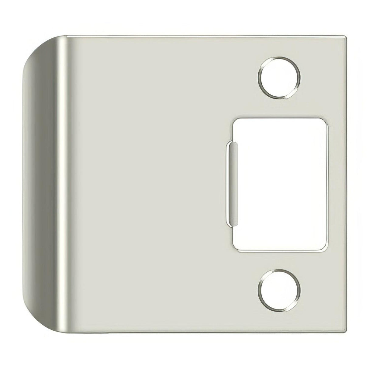 Deltana SPE250U14 SPE250 2-1/2" x 2-1/4" Extended Lip Strike Plate Bright Nickel