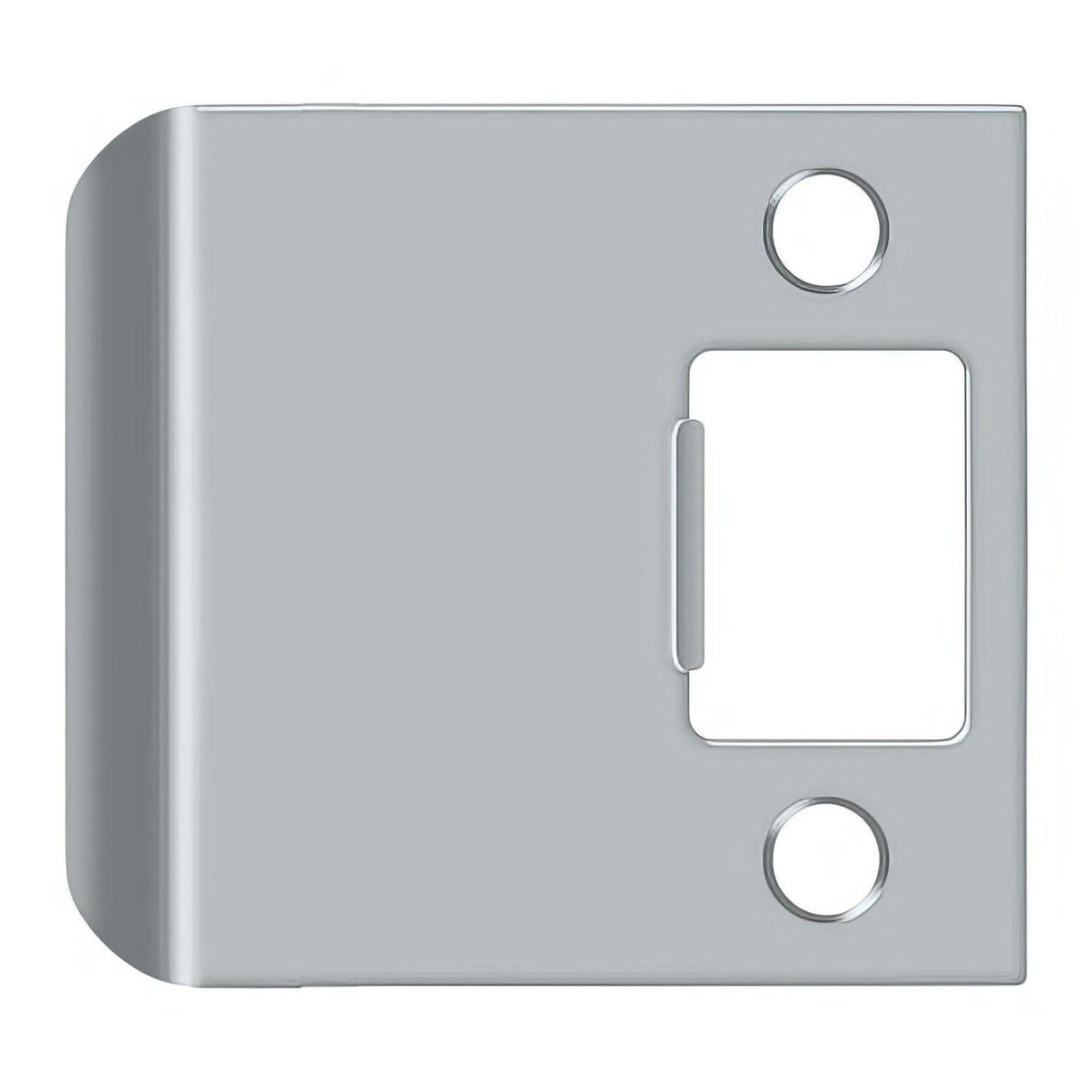 Deltana SPE250U26D SPE250 2-1/2" x 2-1/4" Extended Lip Strike Plate Satin Chrome