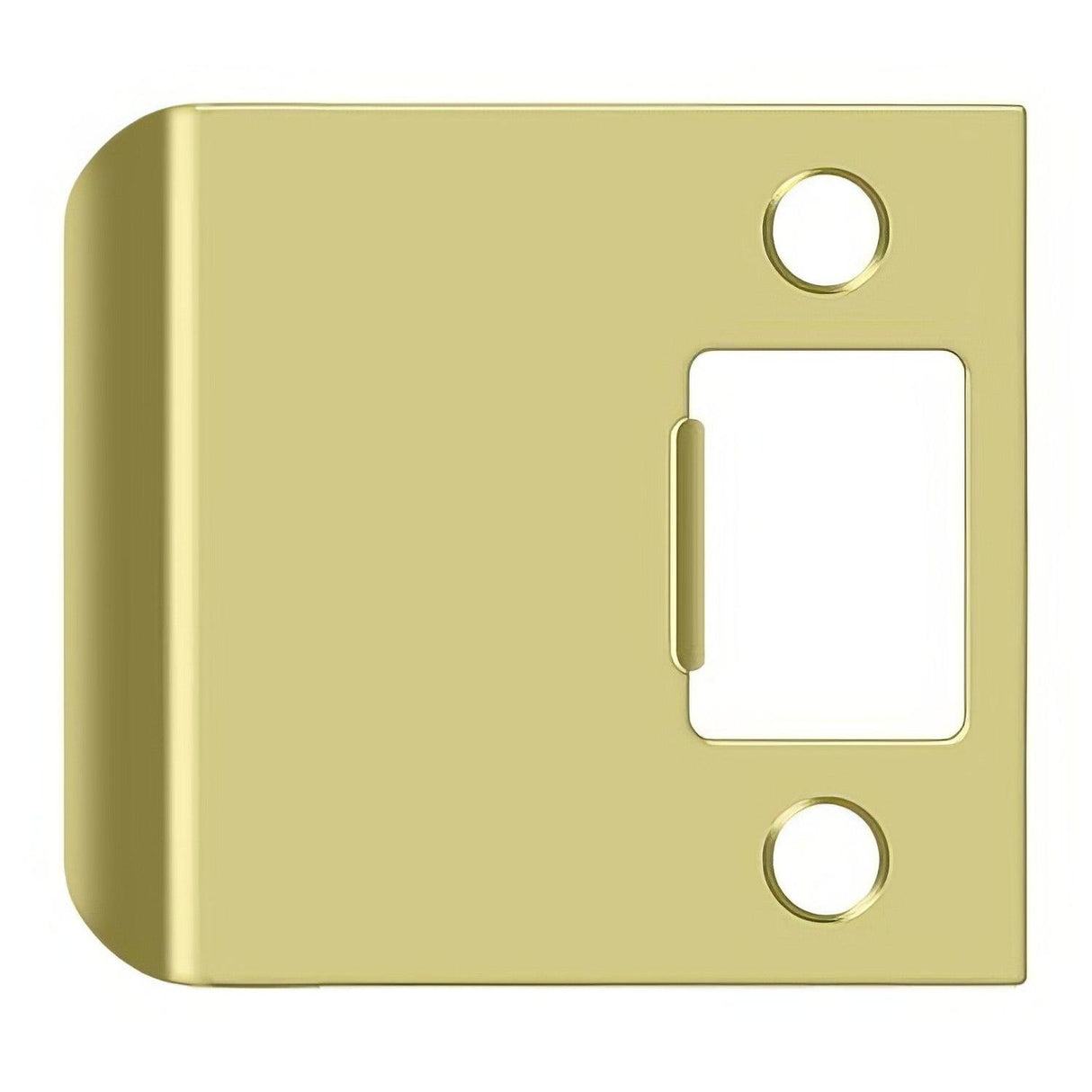 Deltana SPE250U3 SPE250 2-1/2" x 2-1/4" Extended Lip Strike Plate Polished Brass