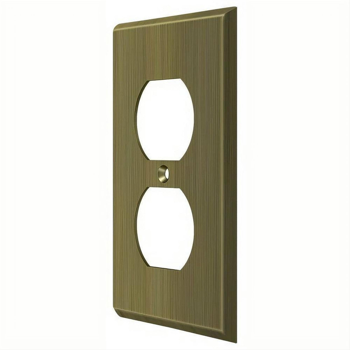 Deltana SWP4752U5 SWP4752 Double Outlet Switch Plates Antique Brass